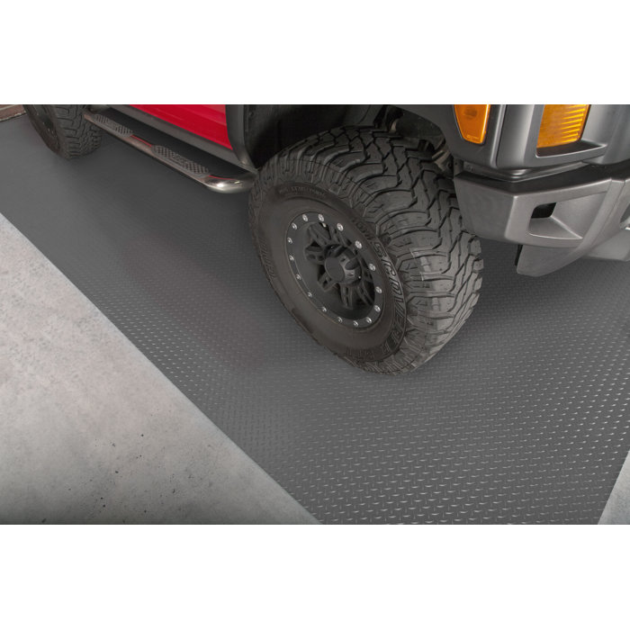 GFloor Diamond Tread 7.5 ft. x 17 ft Garage Flooring Roll in Gray & Reviews Wayfair